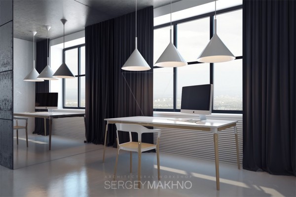 A Sleek Industrial Apartment in Kiev
