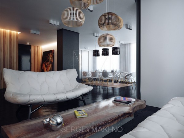 A Sleek Industrial Apartment in Kiev