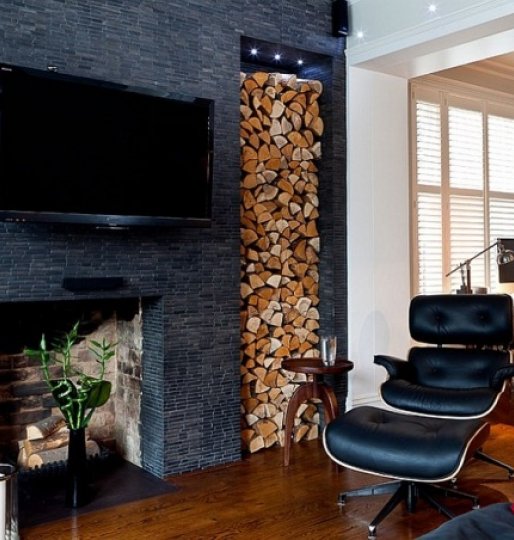 Incorporating Firewood into an Interior Design